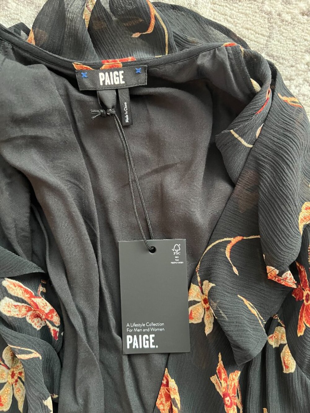 Paige Silk Wrap Dress - Picture 2 of 3
